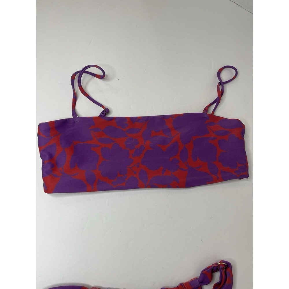 Skatie Purple and Red Abstract Print Bikini - Picture 3 of 9
